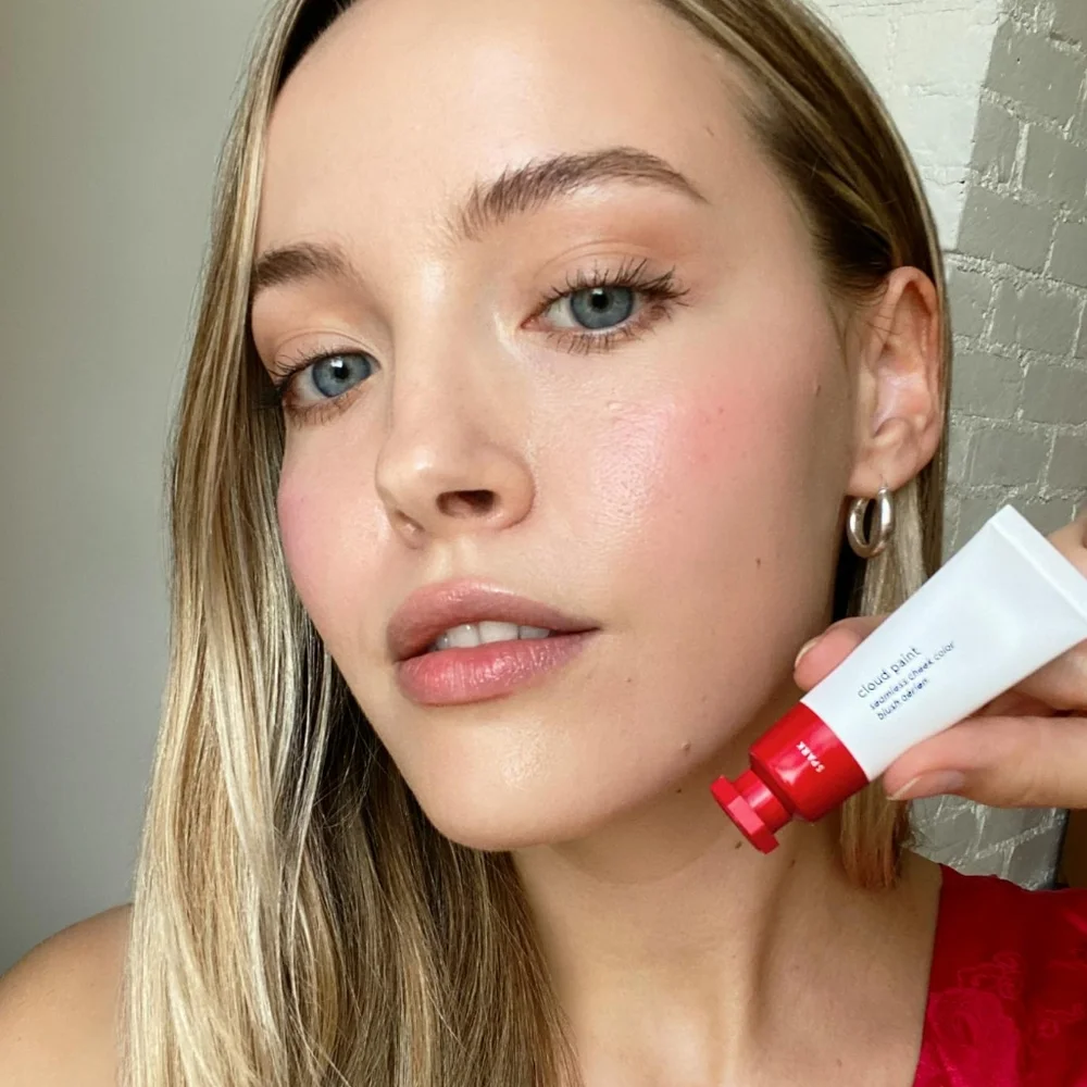 Glosssier CLOUD PAINT Cream Blush & lip Paint In Spark